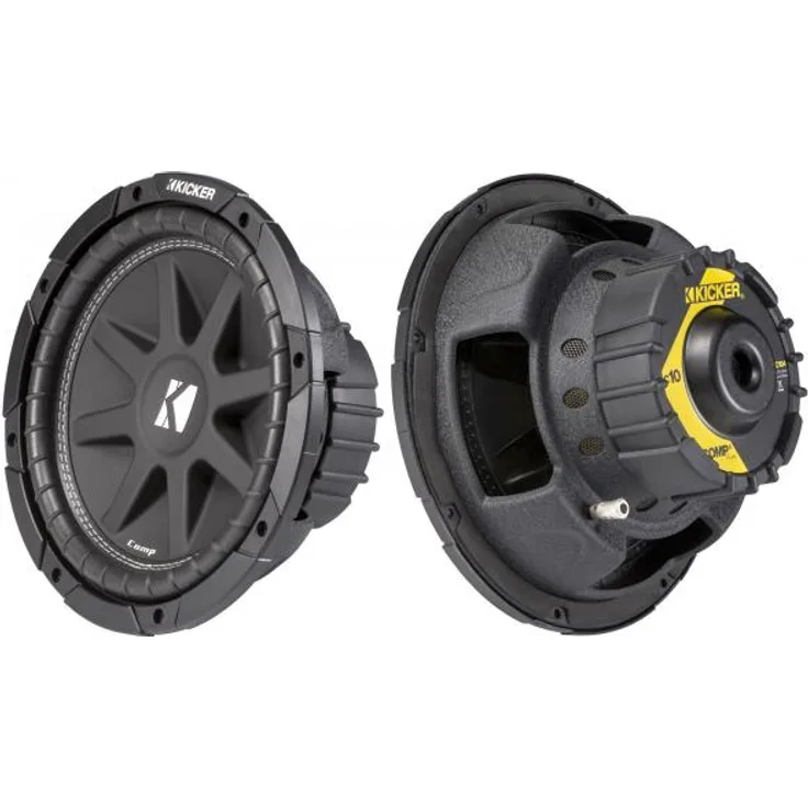 KICKER 43C104 10 Zoll Comp Subwoofer Schwarz Subwoofer schwarz