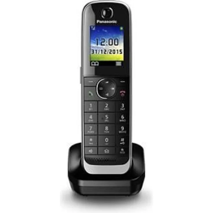 Panasonic KX-TGJA30EXB Mobilteil inkl. Ladeschale, Schwarz
