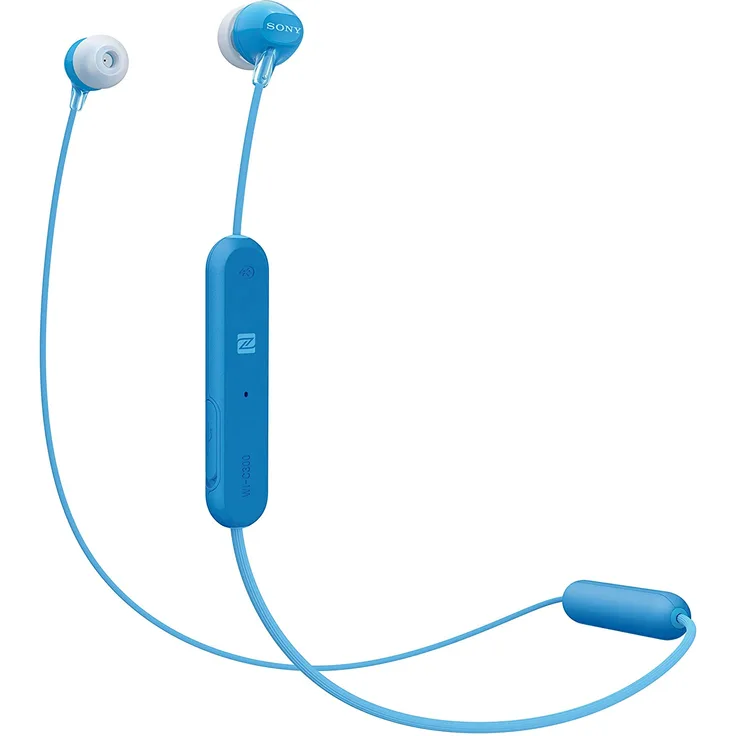 Sony WI-C300 In-Ear Kopfhörer, mit Bluetooth, Mikrofon, blau