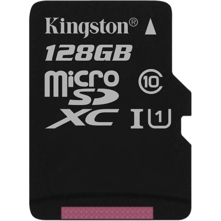 Kingston SDC10G2-128GB microSD 12 Klasse 10 bis zu 45MB-s Speicherkarte (mit SD-Adapter)