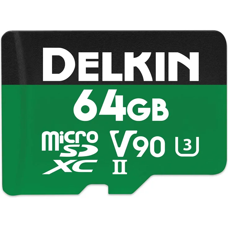 Delkin Devices 64GB Power microSDXC UHS-II (U3-V90) Memory Card