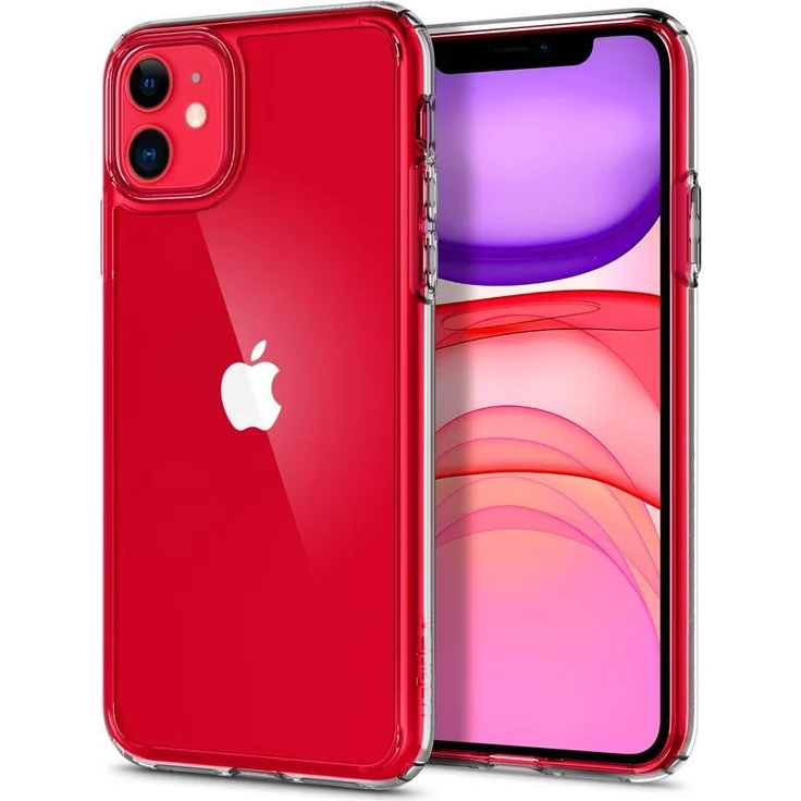 Spigen Ultra Hybrid Kompatibel mit iPhone 11 Hülle, Transparent PC Back Silikon Rahmen [Military Grade Drop Tested] Handyhülle für iPhone 11 Case Crystal Clear 076CS27185 – Bild 1