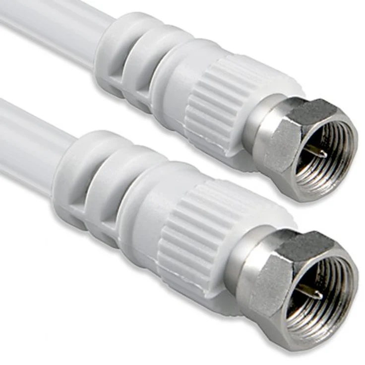 1 aTTack Koaxial Anschluss Kabel Antennenkabel Sat Kabel Anschlusskabel F-Stecker Koaxialstecker auf Koaxialkupplung doppelt geschirmt/Dreifach geschirmt/4 fach geschirmt/75 dB/85 dB/100 dB/110 dB/120 dB/125 dB SAT weiß F-F 75db 1,5 Meter – Bild 1