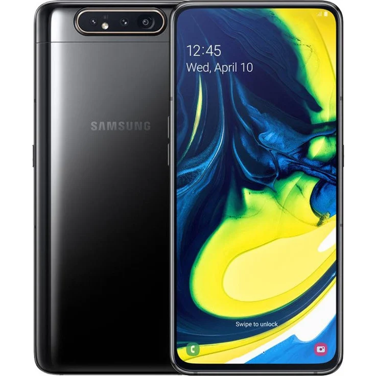 Samsung Galaxy A80 Smartphone 17,02cm Pixel (6,7 Zoll) Super-AMOLED-Display, 128GB interner Speicher, 8GB RAM, Dual-SIM, Android, Phantom Black – Bild 8