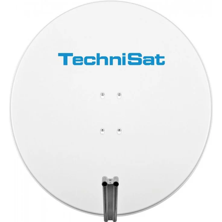 TechniSat SATMAN 850 Plus mit AZ/EL-Halterung für UNYSAT-Universal-LNB, polarweiß (Sat-Antenne 85 cm)