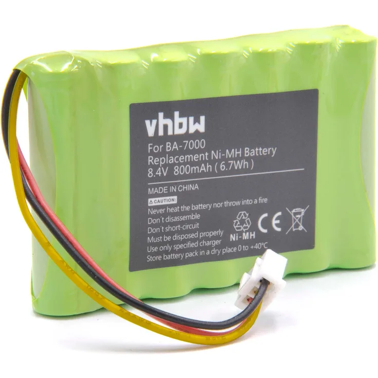 vhbw NiMH Akku 800mAh (8.4V) für Etiketten Drucker Brother P-Touch PT-7600, PT-7600VP, PT7600, PT7600VP wie BA-7000, BA7000