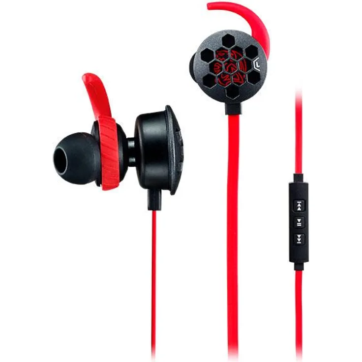 Tt eSPORTS Isurus Pro HT-ISF-ANIBBK-19 In-Ear-Headset schwarz-rot