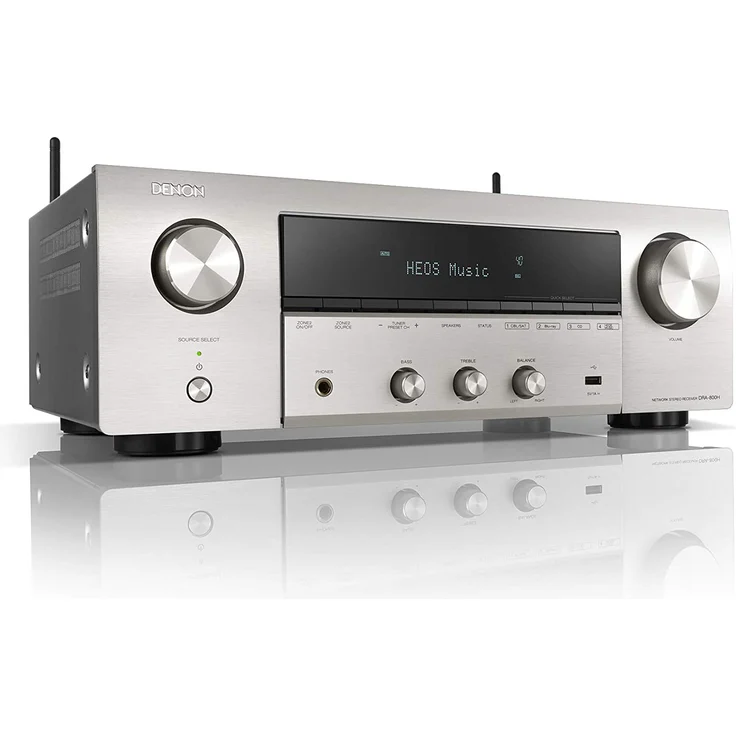 Denon DRA-800H 2.1 AV-Receiver mit Bluetooth, WLAN, FM (UKW), DAB+, silber – Bild 1