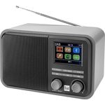Dual DAB 51 Digitalradio mit Akku und Bluetooth, DAB+ - UKW, MP3, USB--SD-Anschluss, Farbdisplay, AUX-In, Senderspeicher, Teleskopstabantenne, Grau