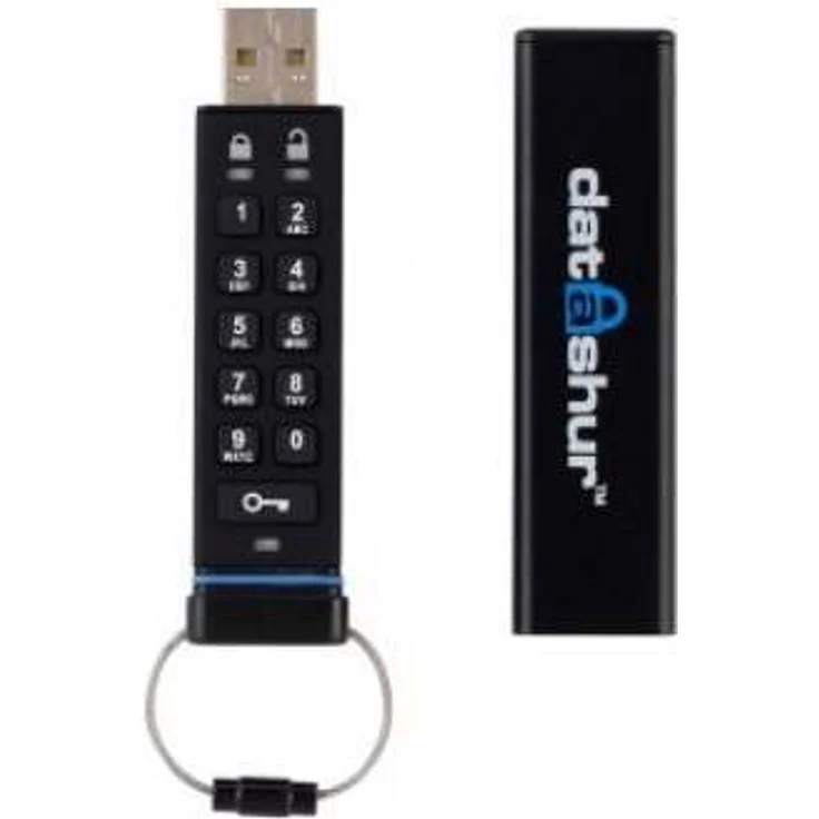 iStorage IS-FL-DA-256-8 8GB datAshur 256-bit USB 2.0 USB-Stick mit Hardwareverschlüsselung – Bild 1