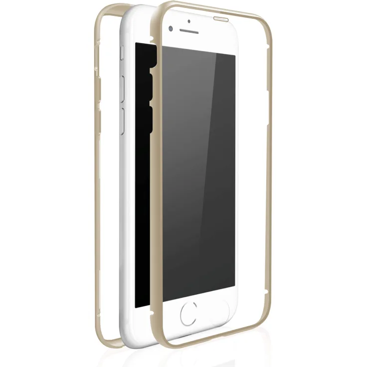 360 Glass (Gold,Transparent) für Apple Iphone 7/8