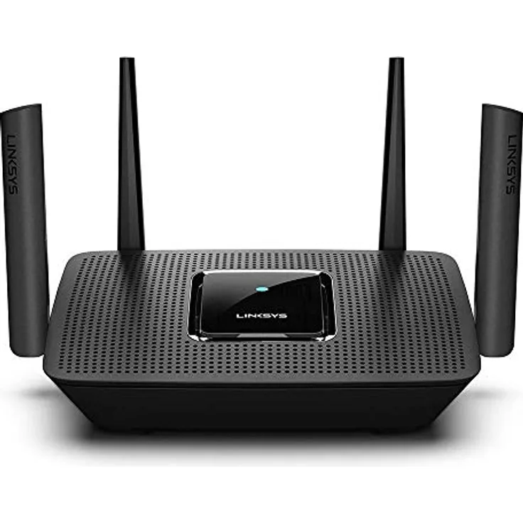 Linksys AC2200 Tri-Band Mesh-WLAN-Router (funktioniert mit dem grenzenlosen Velop WLAN-System, 4 Gigabit-Ethernet-Anschlüsse, Kinderschutzfunktionen über die Linksys App, funktioniert mit Alexa)