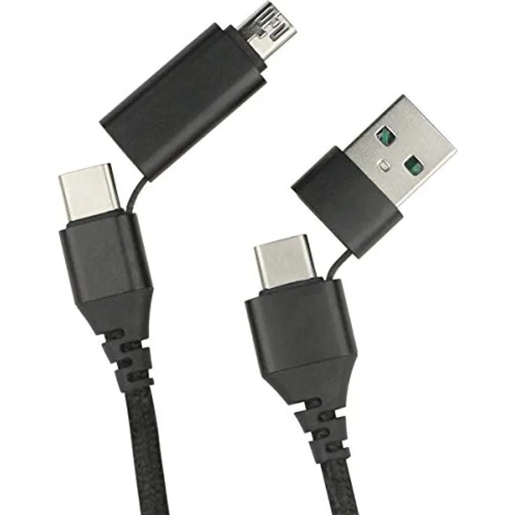 Fontastic Quattro Typ-C auf Typ-C mit USB-A und Micro-USB
