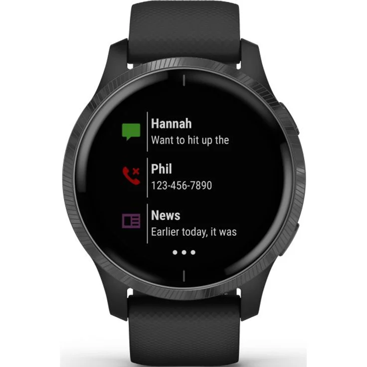 Garmin venu Smartwatch Unisex, Einheitsgröße, Schwarz/Schiefergrau (010-02173-12) – Bild 2