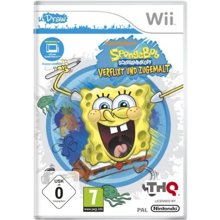 SpongeBob Schwammkopf -  Verflixt und zugemalt (uDraw erforderlich) (Wii)