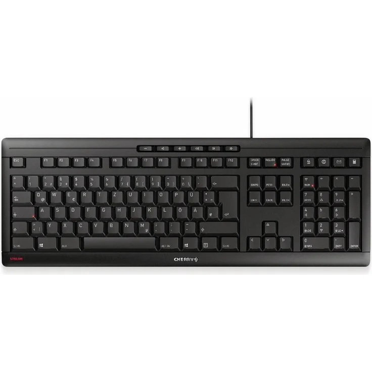 CHERRY STREAM - Tastatur - USB - Deutsch QWERTZ - CHERRY SX - Schwarz (JK-8500DE-2) – Bild 1