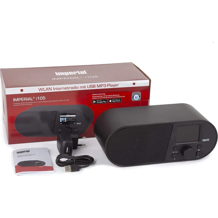 Imperial i105 Tischradio mit WLAN, LCD-Display, schwarz – Bild 7