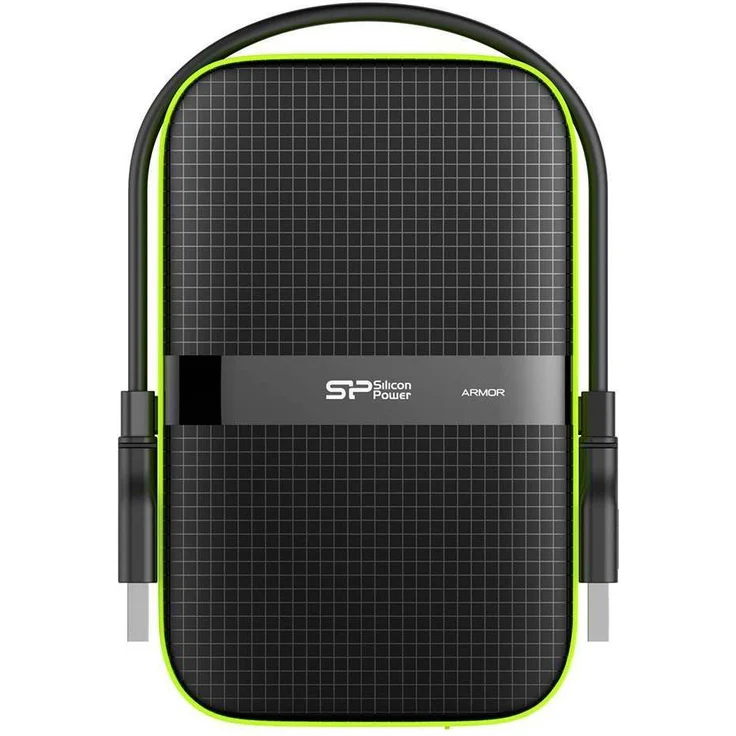 SILICON POWER Armor A60 - Festplatte - 1 TB - extern (tragbar) - 2.5 Zoll (6.4 cm) - USB 3.0 - Schwarz (SP010TBPHDA60S3K) – Bild 1