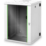 DIGITUS Professional 16HE Wandgehäuse Unique Serie 820x600x600mm zweiteilig schwenkbar Grau