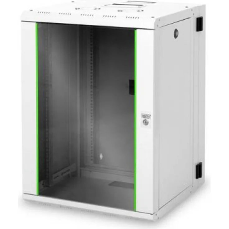 DIGITUS Professional 16HE Wandgehäuse Unique Serie 820x600x600mm zweiteilig schwenkbar Grau