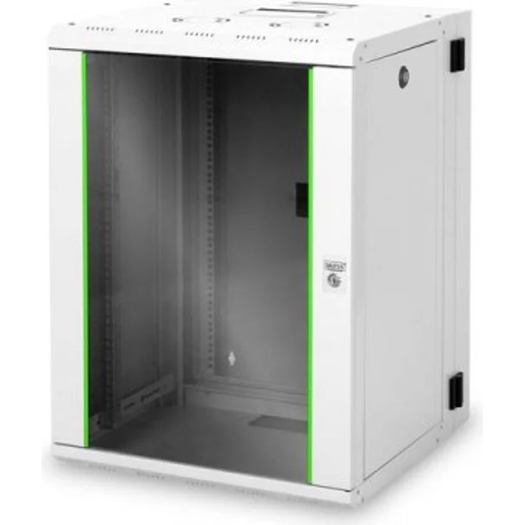 DIGITUS Professional 16HE Wandgehäuse Unique Serie 820x600x600mm zweiteilig schwenkbar Grau