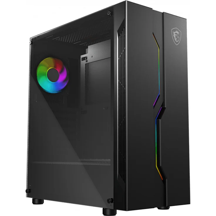 MSI MAG VAMPIRIC 010X Gaming PC-Gehäuse (Mid-Tower, gehärtetes Glas, ARGB Lüfter hinten, inkl. 1 bis 4 LED Controller – Bild 4