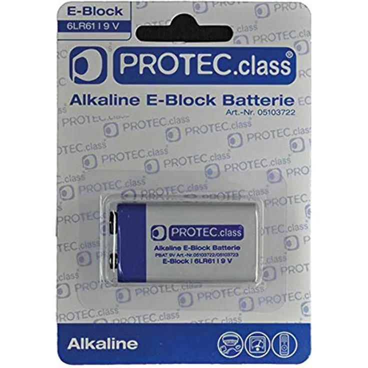PROTEC.CLASS PBAT 9V 9V Block 1er Blister (PBAT 9V-0)