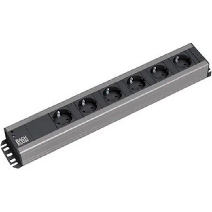 Bachmann 300.000 Handwerkerleiste 6-fach, Schwarz