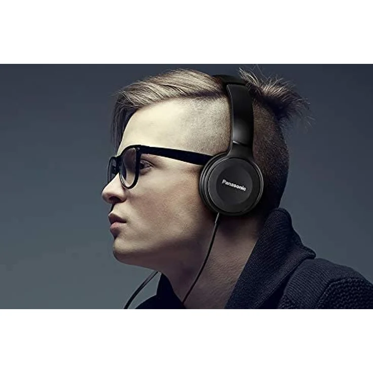 Panasonic RP-HF100ME-K On-Ear-Kopfhörer mit Mikrofon, schwarz – Bild 6