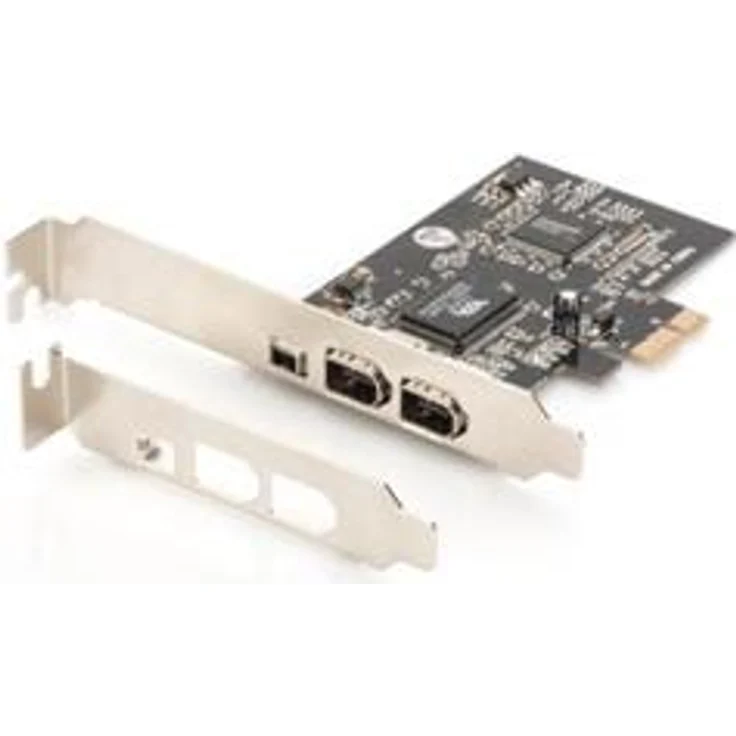 DIGITUS DS-30201-5 IEEE 1394A Schnittstellenkarte, PCIexpress Schwarz – Bild 1