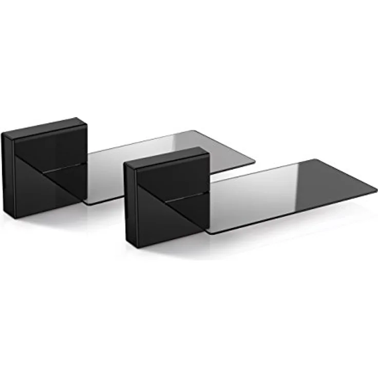 Meliconi Ghost Cubes Soundbar Lautsprecher-Halterung Wand Schwarz - Lautsprecher-Halterungen (Wand, 7 kg, Schwarz, Wand, Italien, 200 mm)