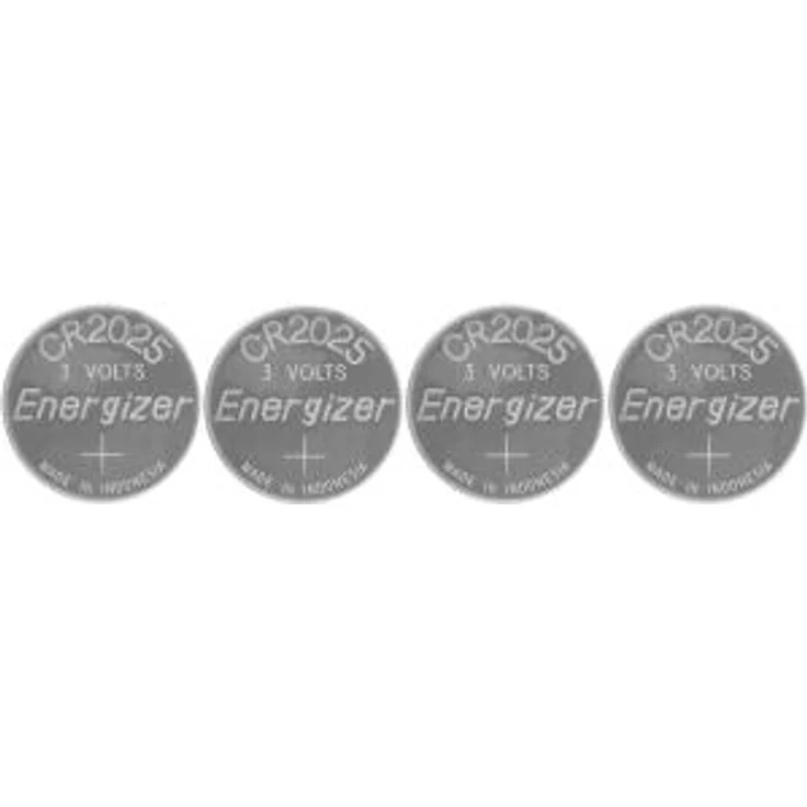 Energizer CR2025 Batterien, Lithium Knopfzelle, 4 Stück