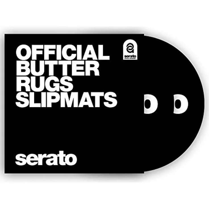 Serato 12'' Butter Rug' Slipmat Black set