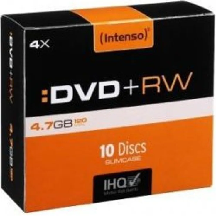 Intenso DVD+RW Rohlinge (4x Speed, 4,7GB, 10er Spindel)