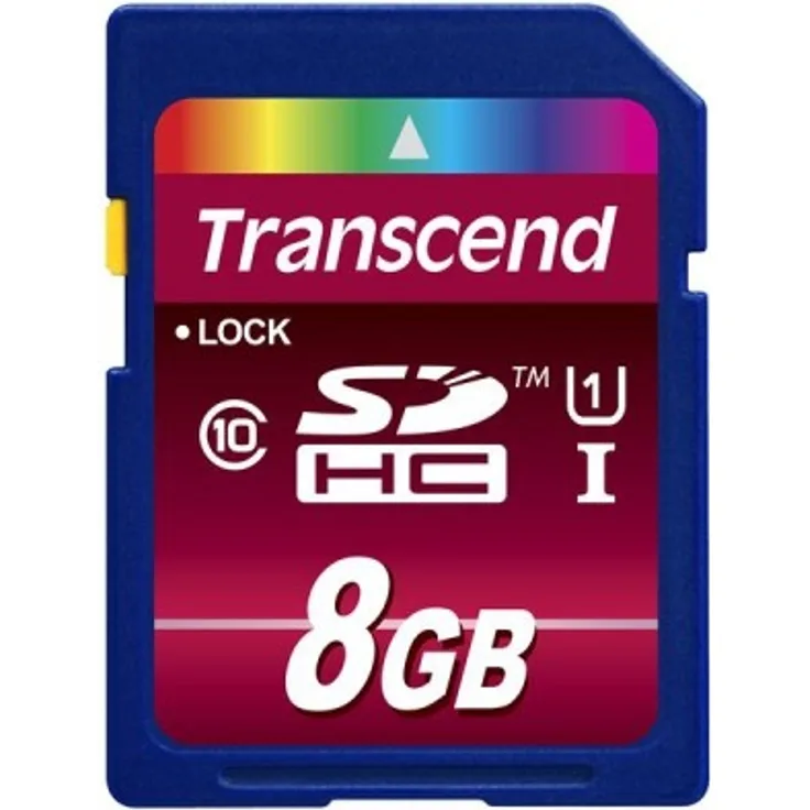 Transcend SDHC 8 GB Speicherkarte (Class 10, UHS-I)