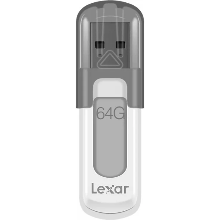 Lexar JumpDrive V100 Gray 64GB, USB-A 3.0 (LJDV100-64GABGY)