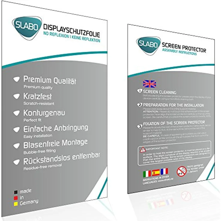 Slabo 2x Displayschutzfolie für Kindle Paperwhite 2018 (10. Generation) MATT ''No Reflexion'' Displayfolie Schutzfolie Folie