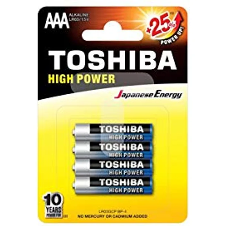 Toshiba LR03GCP BP-4 Alkalibatterien (Alkali-Mangan, x 4) (LR03GCP BP-4)