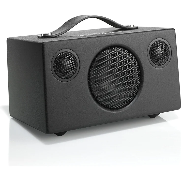 Audio Pro Addon T3 portabler Bluetooth Stereo-Lautsprecher (30h Akkulaufzeit, Echtholzgehäuse) Schwarz – Bild 1