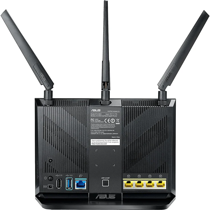 Asus RT-AC86U Home Office Router (Ai Mesh WLAN System, WiFi 5 AC2900, Gaming Engine, Gigabit LAN, App Steuerung, AiProtection, USB 3.0, VPN, PPTP, OpenVPN) – Bild 2