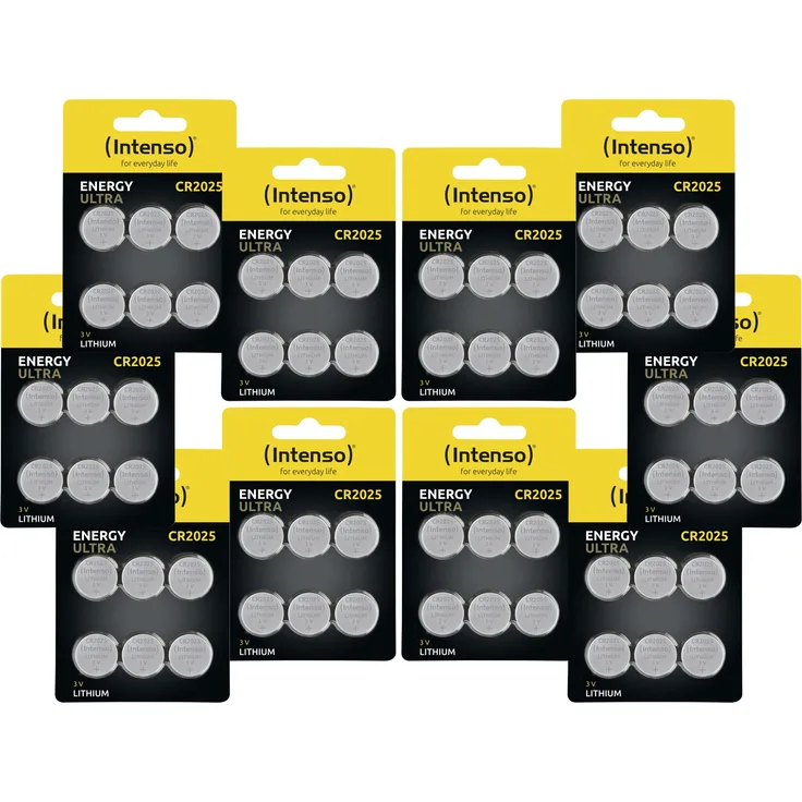 60er Lithium-Knopfzellen-Set INTENSO CR2025,
