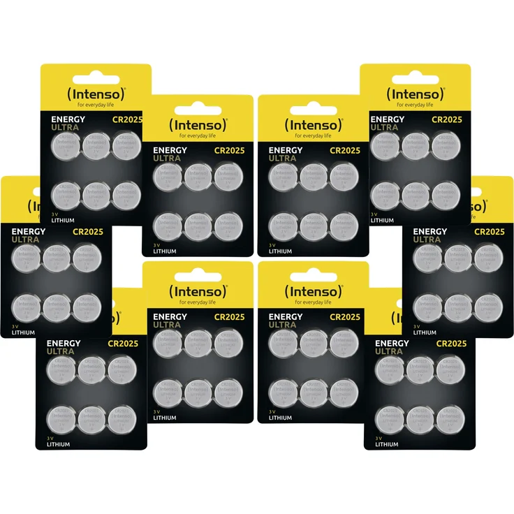 60er Lithium-Knopfzellen-Set INTENSO CR2025, – Bild 1