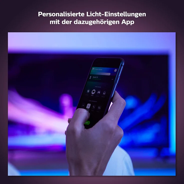 Philips Hue Play HDMI Sync Box, Synchronisation mit Heimkino, bis zu 4 HDMI-Geräte, 7 W, 240 V, schwarz – Bild 7