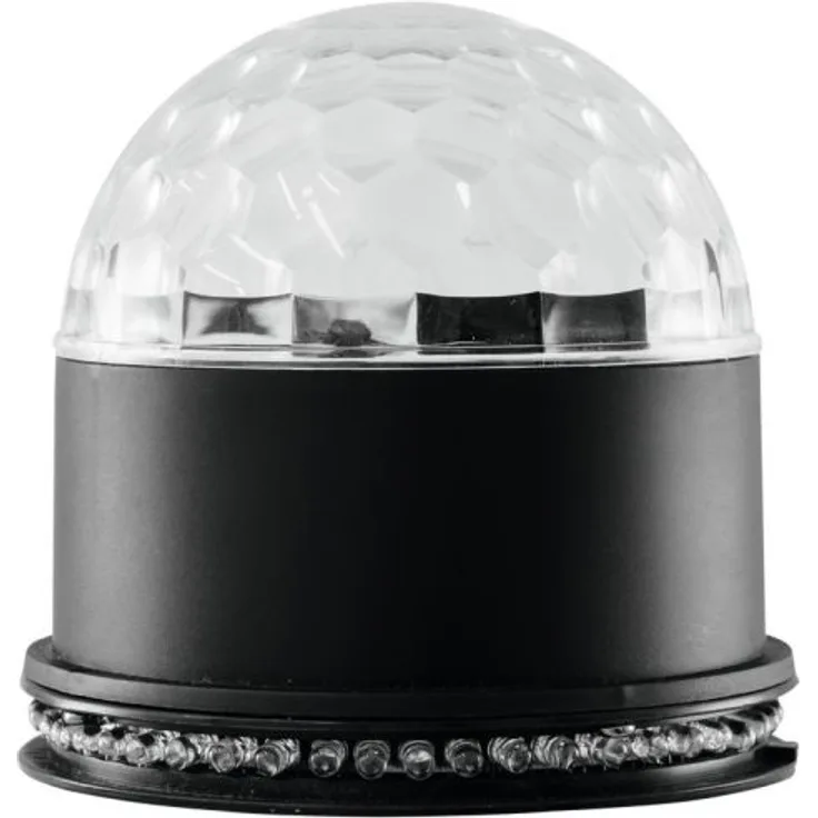Eurolite LED BCW-4 Strahleneffekt | Kompakter Spiegelkugel-Effekt mit leuchtender Kugel und LED-Kranz | Discokugel-Spiegelkugel | Klein, kompakt und Leistungsstark | Lichteffekt für Partyräume