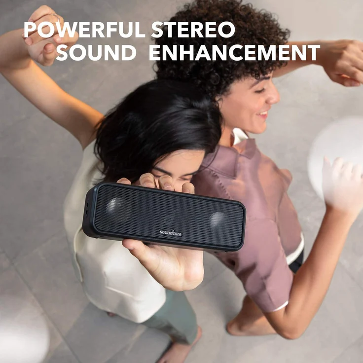 Anker Soundcore 3 Bluetooth-Lautsprecher, wasserdicht, lange Akkulaufzeit, schwarz – Bild 3