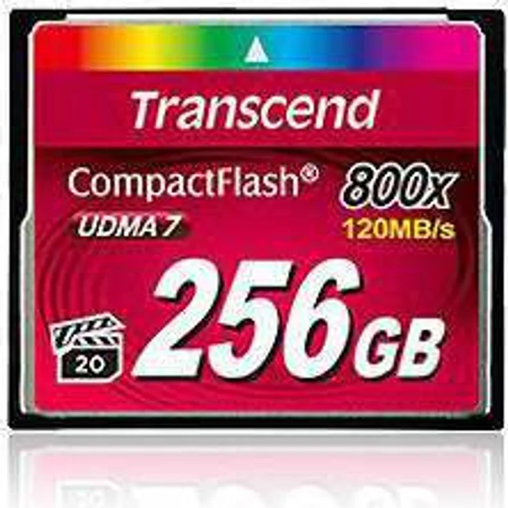 Transcend 256GB CompactFlash 800 Speicherkarte TS256GCF800 – Bild 1