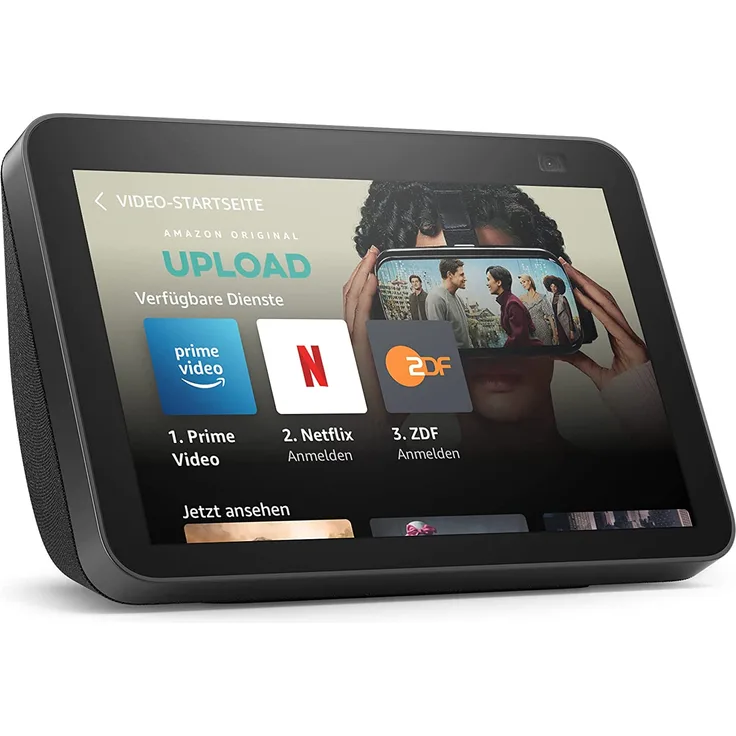 Amazon Echo Show 8 (2. Generation, 2021), HD-Smart Display mit Alexa und 13-MP-Kamera, Anthrazit