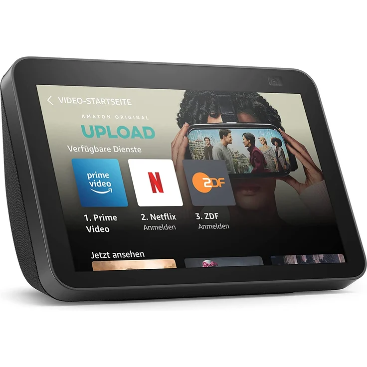 Amazon Echo Show 8 (2. Generation, 2021), HD-Smart Display mit Alexa und 13-MP-Kamera, Anthrazit – Bild 1