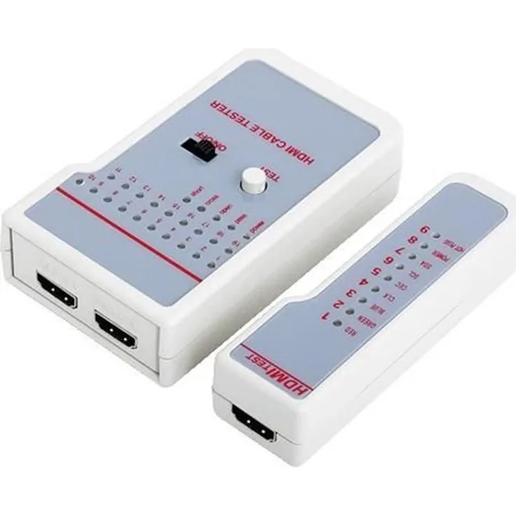 LogiLink HDMI Kabeltester, Überprüfung per Schnelltest zum Überprüfen von HDMI-Kabeln, mit optischen und akkusti- (WZ0017)