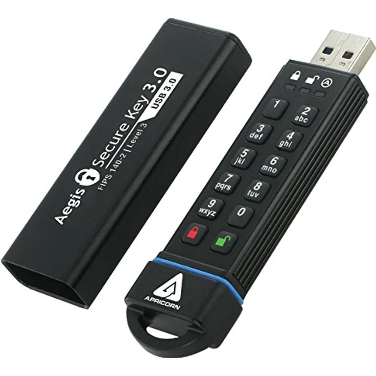 Apricorn 240 GB Aegis Secure Key USB 3.0 Flash Drive